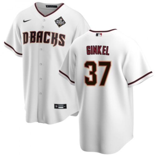 68637636b2488_1 Men's Arizona Diamondbacks #37 Kevin Ginkel White 2023 World Series Cool Base Stitched Baseball Jersey