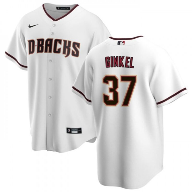 6863763a1ca52_1 Men's Arizona Diamondbacks #37 Kevin Ginkel White Cool Base Stitched Baseball Jersey