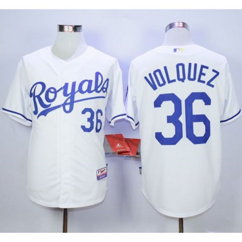 6863769761f17_1 Royals #36 Edinson Volquez White Cool Base Stitched MLB Jersey