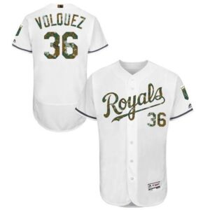 6863769dd6328_1 Royals #36 Edinson Volquez White Flexbase Authentic Collection 2016 Memorial Day Stitched MLB Jersey