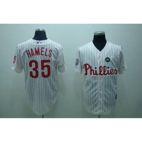 686376f793cac_1 Phillies #35 Cole Hamels Stitched White Red Strip Youth MLB Jersey