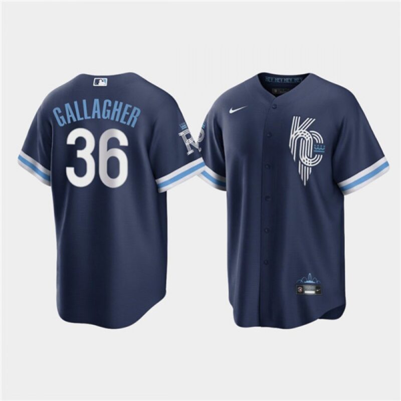 686376fa5cd9c_1 Men's Kansas City Royals #36 Cam Gallagher 2022 Navy City Connect Cool Base Stitched Jersey