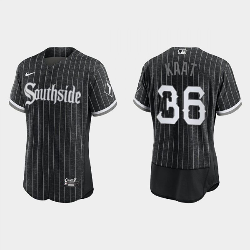 6863770103e8e_1 Men's Chicago White Sox #36 Jim Kaat Black 2021 City Connect Flex Base Stitched Jersey