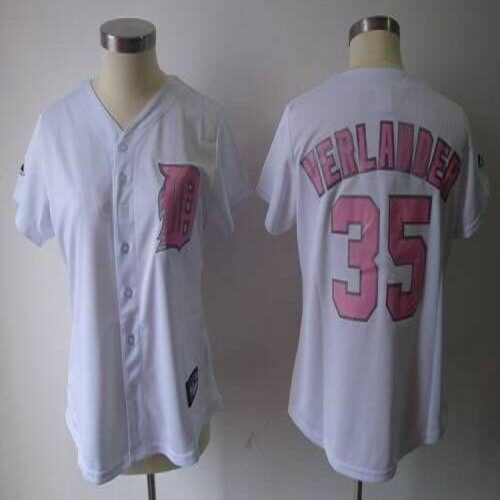 6863770a107db_1 Tigers #35 Justin Verlander White Pink Number Women's Fashion Stitched MLB Jersey