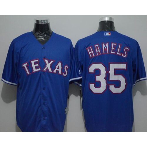 6863771f37dcc_1 Rangers #35 Cole Hamels Blue New Cool Base Stitched MLB Jersey