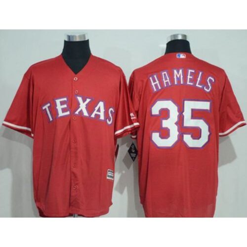 686377263e61b_1 Rangers #35 Cole Hamels Red New Cool Base Stitched MLB Jersey