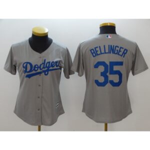 6863775c37c18_1 Women's Los Angeles Dodgers #35 Cody Bellinger Gray Cool Base Stitched MLB Jersey