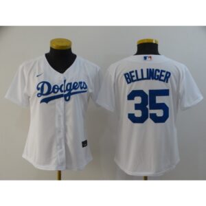 68637761a8a34_1 Women's Los Angeles Dodgers #35 Cody Bellinger White Cool Base Stitched MLB Jersey(Run Small)