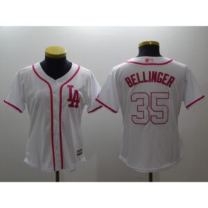 6863776c96ff3_1 Women's Los Angeles Dodgers #35 Cody Bellinger White Pink Cool Base Stitched MLB Jersey