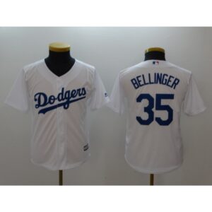 6863777d69aa0_1 Youth Los Angeles Dodgers #35 Cody Bellinger White Cool Base Stitched MLB Jersey