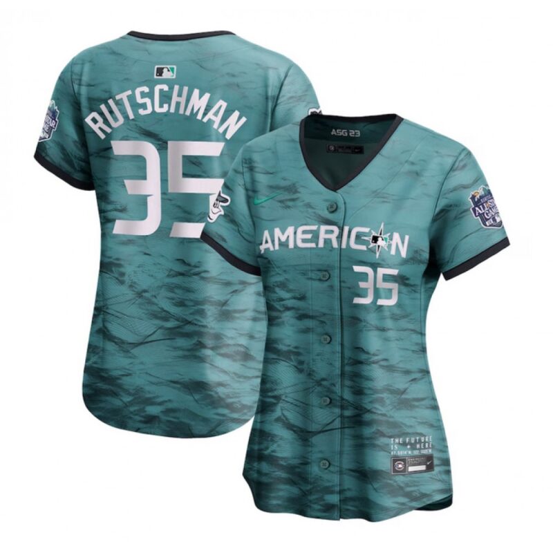 6863777fe80cd_1 Women's Baltimore Orioles #35 Adley Rutschman Teal 2023 All-star Stitched Baseball Jersey(Run Small)
