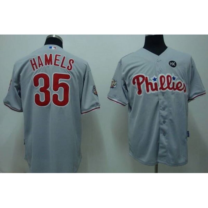 68637785f39cc_1 Phillies #35 Colbert Hamels Stitched Grey MLB Jersey