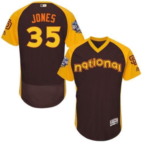 686377903336b_1 Padres #35 Randy Jones Brown Flexbase Authentic Collection 2016 All-Star National League Stitched MLB Jersey