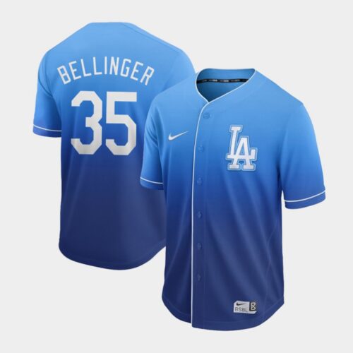 686377a7abaf3_1 Men's Los Angeles Dodgers #35 Cody Bellinger Blue Fade Cooperstown Collection Legend Stitched MLB Jersey