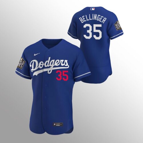 686377b1652ab_1 Men's Los Angeles Dodgers #35 Cody Bellinger Blue 2020 World Series Bound Flex Base Stitched Jersey