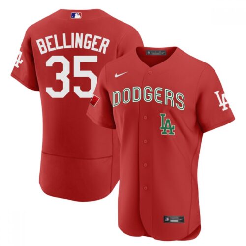 686377f7922ca_1 Men's Los Angeles Dodgers #35 Cody Bellinger 2021 Mexican Heritage Red Flex Base Stitched Baseball Jersey