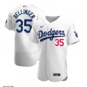 68637819a3c79_1 Men's Los Angeles Dodgers #35 Cody Bellinger White Flex Base Stitched MLB Jersey