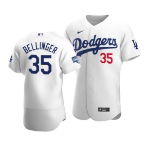 68637846b1343_1 Men's Los Angeles Dodgers #35 Cody Bellinger 2020 White World Series Champions Patch Flex Base Sttiched Jersey