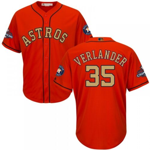 686378c7e0c26_1 Men's Houston Astros #35 Justin Verlander Orange 2018 Gold Program Cool Base Stitched MLB Jersey