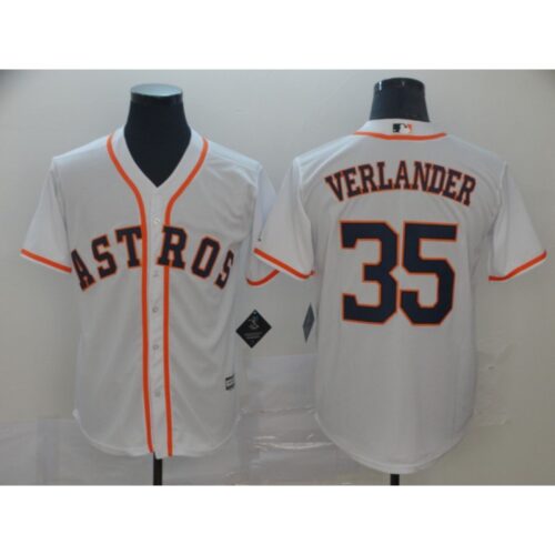 686378d4ebef4_1 Men's Houston Astros #35 Justin Verlander White Cool Base Stitched MLB Jersey