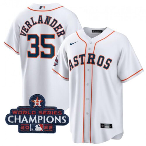 686378e1cbf61_1 Men's Houston Astros #35 Justin Verlander White 2022 World Series Champions Home Stitched Baseball Jersey