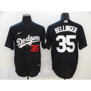 686378ff59ebb_1 Men's Los Angeles Dodgers #35 Cody Bellinger Black Cool Base Stitched MLB Jersey