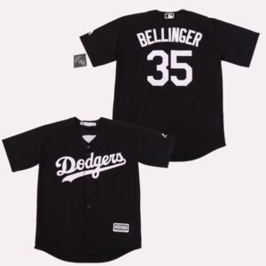 6863790f9853e_1 Men's Los Angeles Dodgers #35 Cody Bellinger Black Cool Base Stitched Jersey
