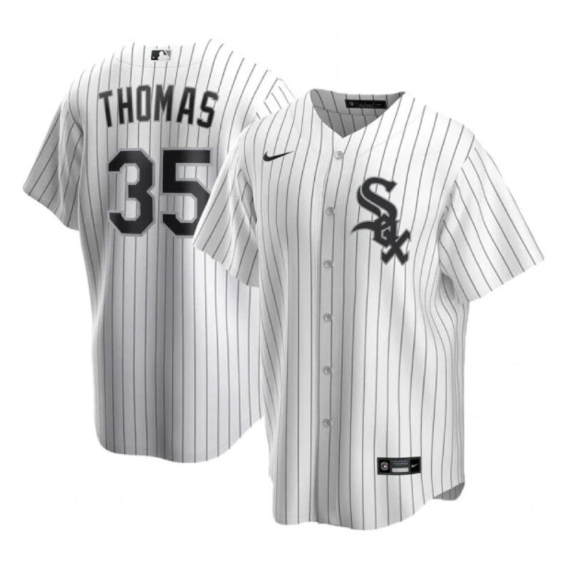 686379462ca66_1 Men's Chicago White Sox #35 Frank Thomas White Cool Base Stitched Jersey