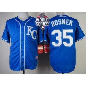 686379a58b68a_1 Royals #35 Eric Hosmer Blue Alternate 2 Cool Base W/2015 World Series Patch Stitched MLB Jersey