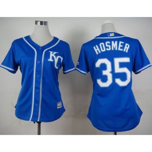686379b552b58_1 Royals #35 Eric Hosmer Blue Alternate 2 Women's Stitched MLB Jersey