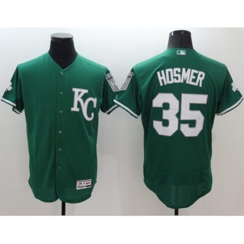 686379ccdd830_1 Royals #35 Eric Hosmer Green Celtic Flexbase Authentic Collection Stitched MLB Jersey