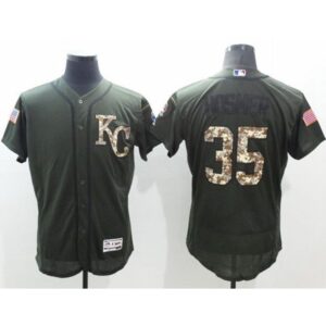 686379cfec6e7_1 Royals #35 Eric Hosmer Green Flexbase Authentic Collection Salute to Service Stitched MLB Jersey