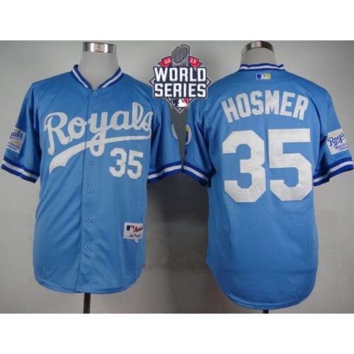 686379f2dfa74_1 Royals #35 Eric Hosmer Light Blue 1985 Turn Back The Clock W/2015 World Series Patch Stitched MLB Jersey