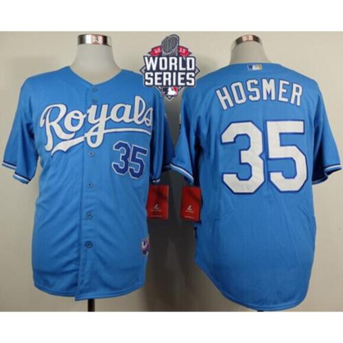 686379fc4046a_1 Royals #35 Eric Hosmer Light Blue Alternate 1 Cool Base W/2015 World Series Patch Stitched MLB Jersey