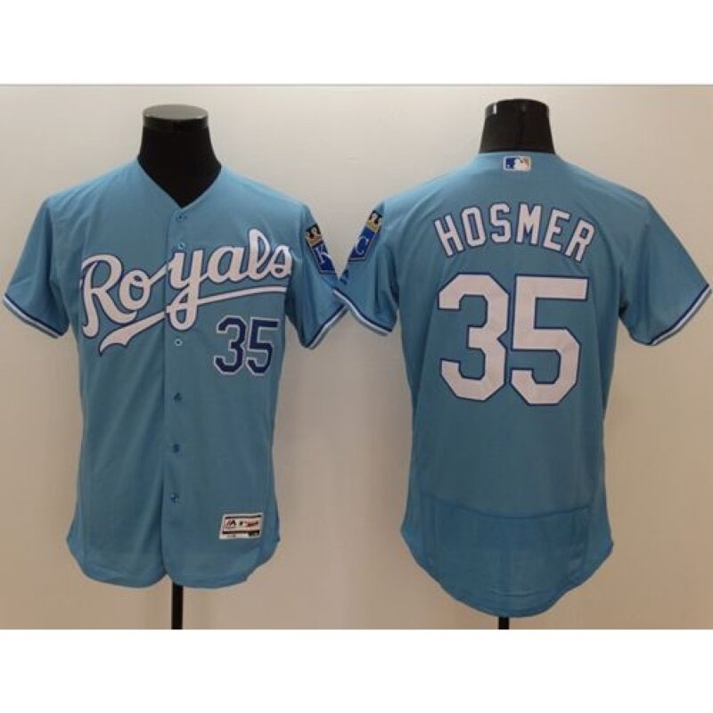68637a0b9ce63_1 Royals #35 Eric Hosmer Light Blue Flexbase Authentic Collection Stitched MLB Jersey