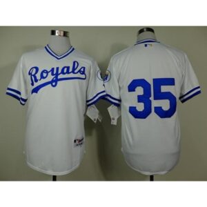 68637a1c24e3c_1 Royals #35 Eric Hosmer White 1974 Turn Back The Clock Stitched MLB Jersey