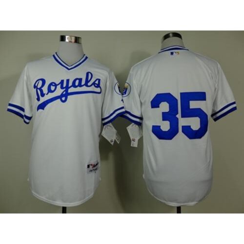 68637a1c24e3c_1 Royals #35 Eric Hosmer White 1974 Turn Back The Clock Stitched MLB Jersey