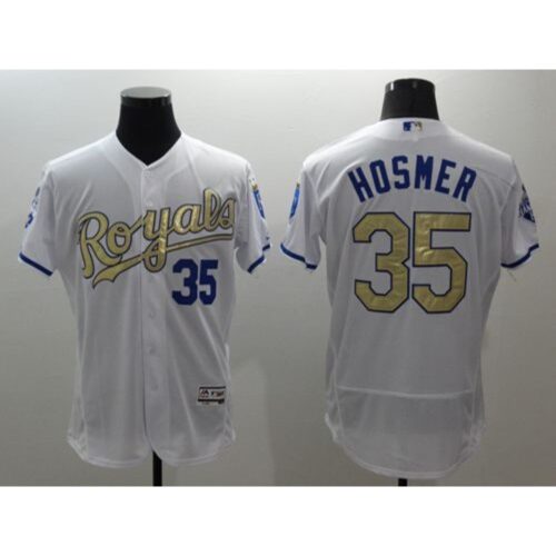 68637a28276aa_1 Royals #35 Eric Hosmer White 2015 World Series Champions Gold Program FlexBase Authentic Stitched MLB Jersey
