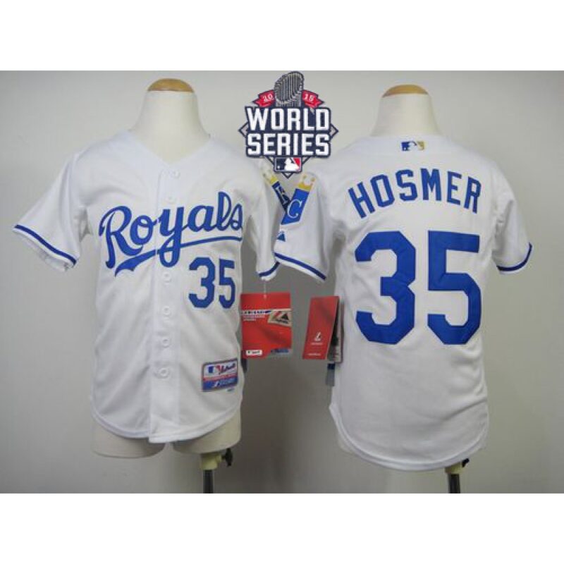 68637a3800882_1 Royals #35 Eric Hosmer White Cool Base W/2015 World Series Patch Stitched Youth MLB Jersey