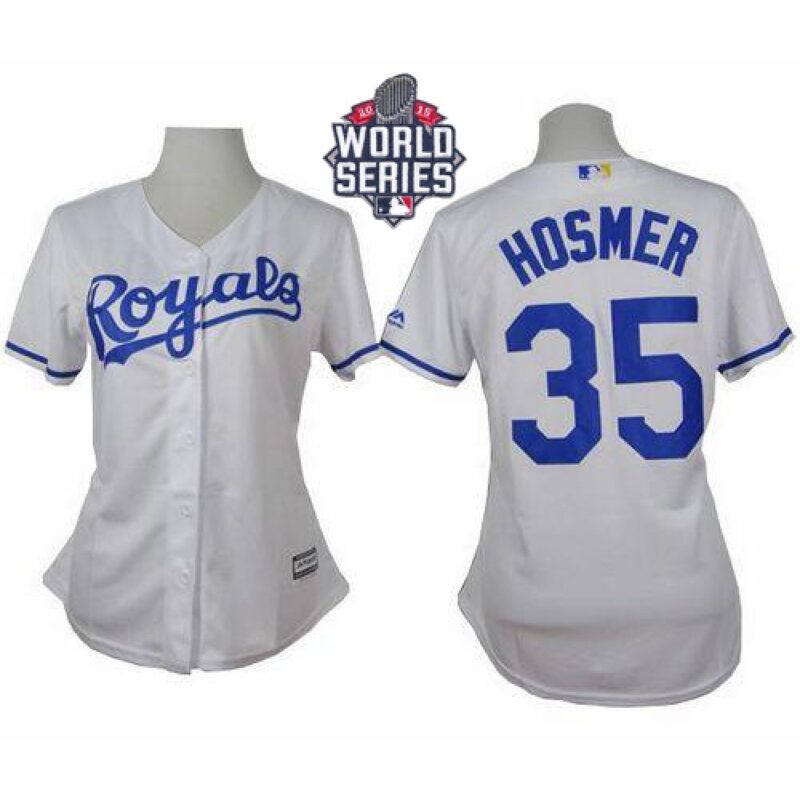 68637a4718f99_1 Royals #35 Eric Hosmer White Home W/2015 World Series Patch Women's Stitched MLB Jersey