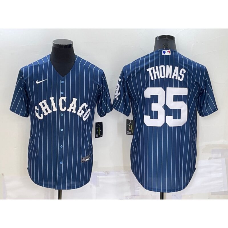 68637a6423906_1 Men's Chicago White Sox #35 Frank Thomas Navy Cool Base Stitched Jersey