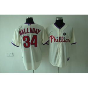 68637ae373360_1 Phillies #34 Roy Halladay Stitched Cream Youth MLB Jersey