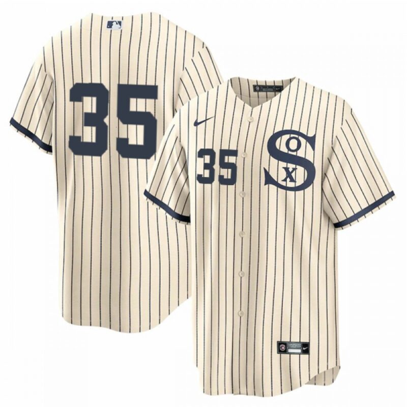 68637afb6c417_1 Men's Chicago White Sox #35 Frank Thomas 2021 Cream/Navy Field of Dreams Cool Base Stitched Jersey