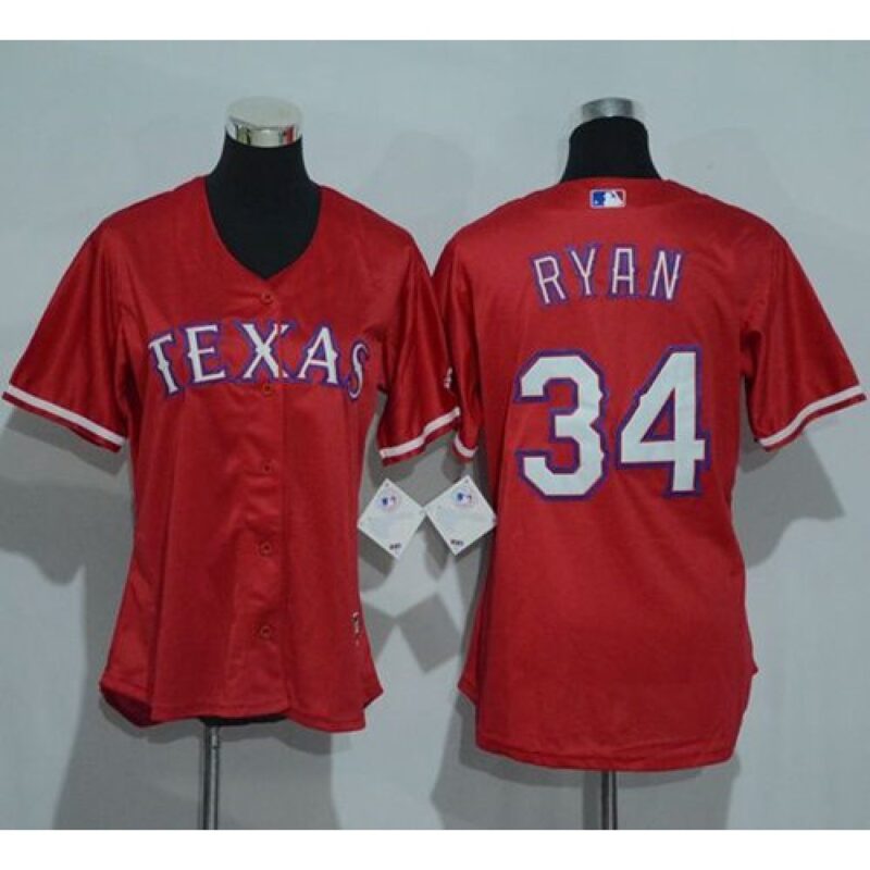 68637b139b3a3_1 Rangers #34 Nolan Ryan Red Women's Alternate Stitched MLB Jersey