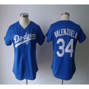 68637b3e75ddd_1 Dodgers #34 Fernando Valenzuela Blue Women's Fashion Stitched MLB Jersey