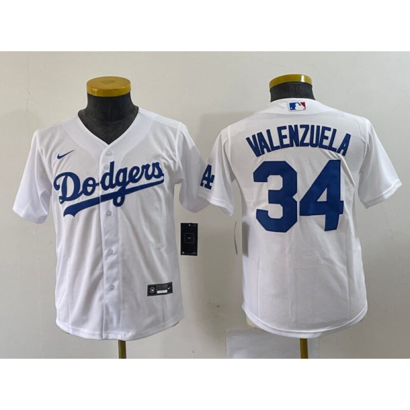 68637b473400e_1 Women's Los Angeles Dodgers #34 Toro Valenzuela White Stitched Jersey(Run Small)