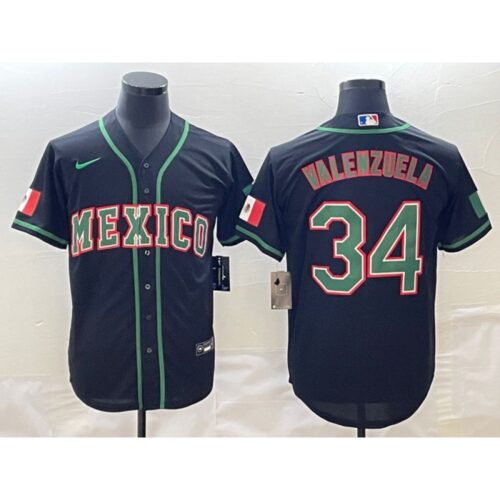 68637b7fdb060_1 Men's Mexico Baseball #34 Fernando Valenzuela 2023 Black World Baseball Classic Stitched Jersey
