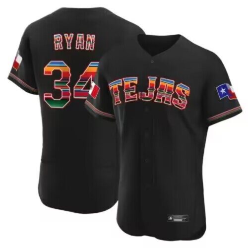68637b94ce9e0_1 Men's Texas Rangers #34 Nolan Ryan Mexican Black Flex Base Stitched Baseball Jersey