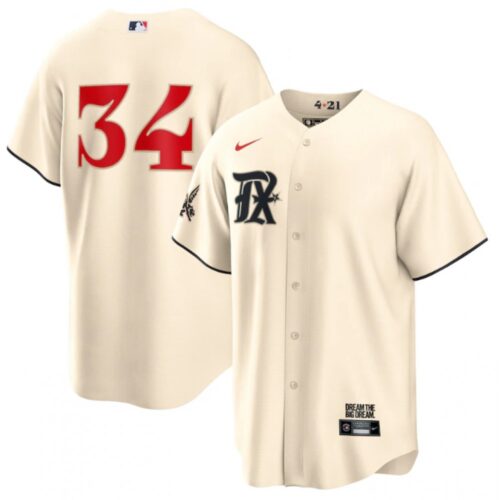 68637ba1d7685_1 Men's Texas Rangers #34 Nolan Ryan Cream 2023 City Connect Stitched Baseball Jersey