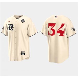 68637ba857dee_1 Men's Texas Rangers #34 Nolan Ryan Cream 2023 World Series City Connect Stitched Baseball Jersey